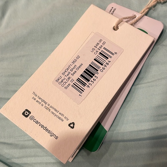 NWT Carve Designs Oahu Shorts - Picture 4 of 7